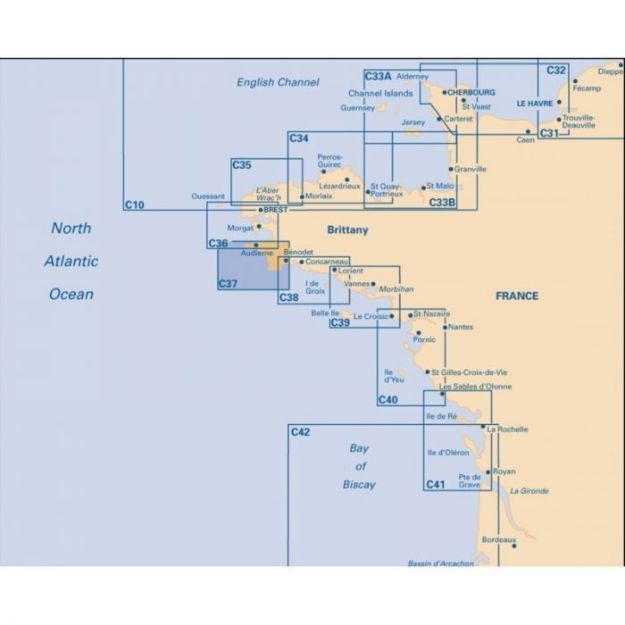 Imray C 37 - Raz de Sein/Benodet
